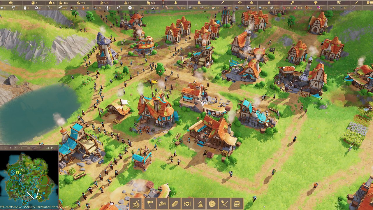 Eine kleine Siedlung in Pioneers of Pagonia