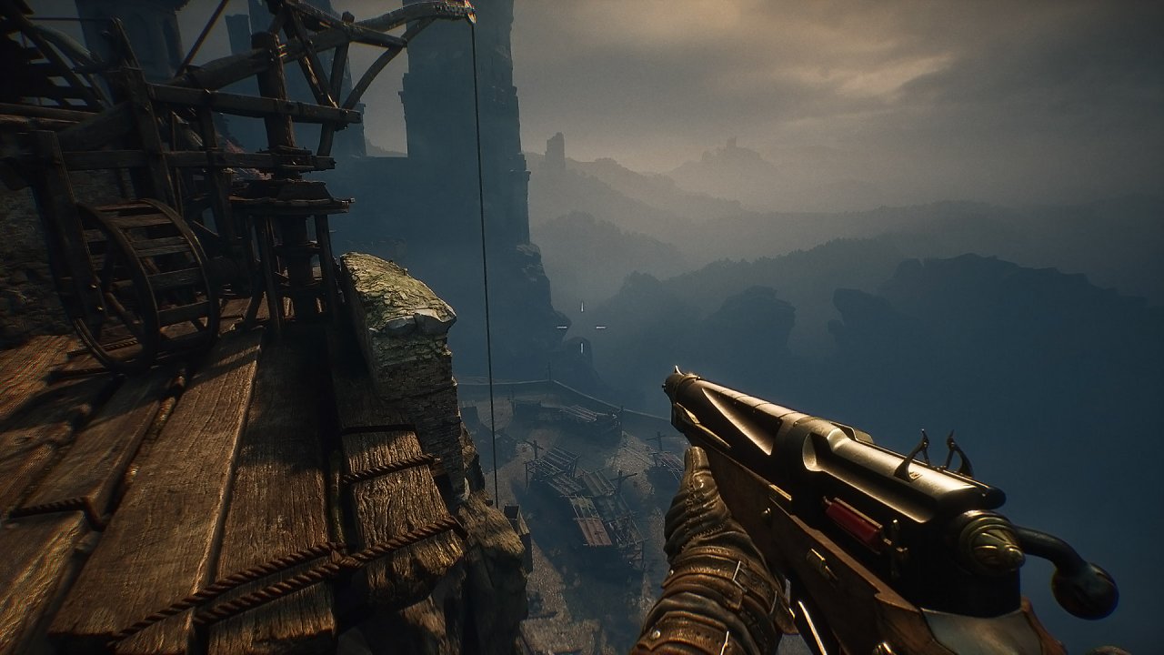 Ein Blick auf die Welt und Waffen von Witchfire.