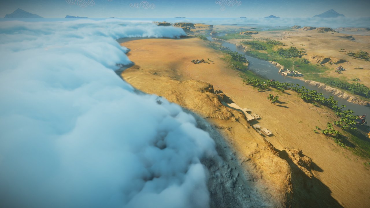 Wolken und Wüste