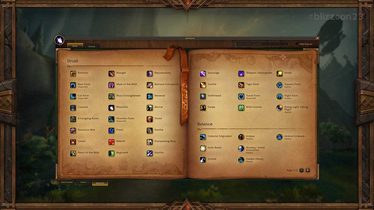 [04/11/2023] Das neue Zauberbuch-Design in WoW: The War Within