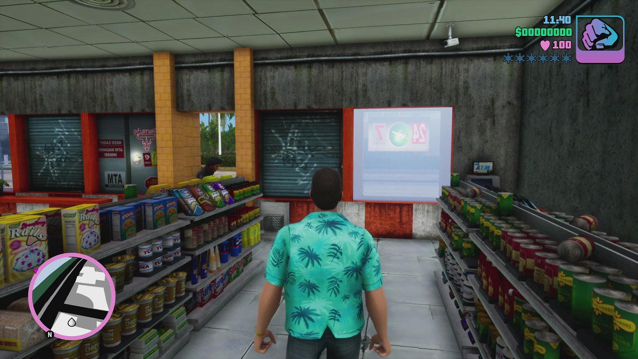 Shop in Vice City.