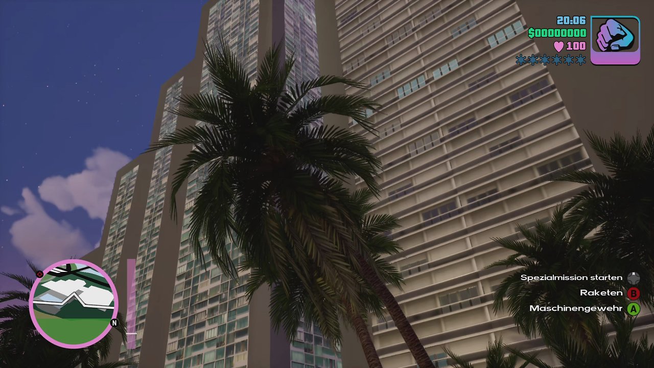 Gebäude in Vice City.