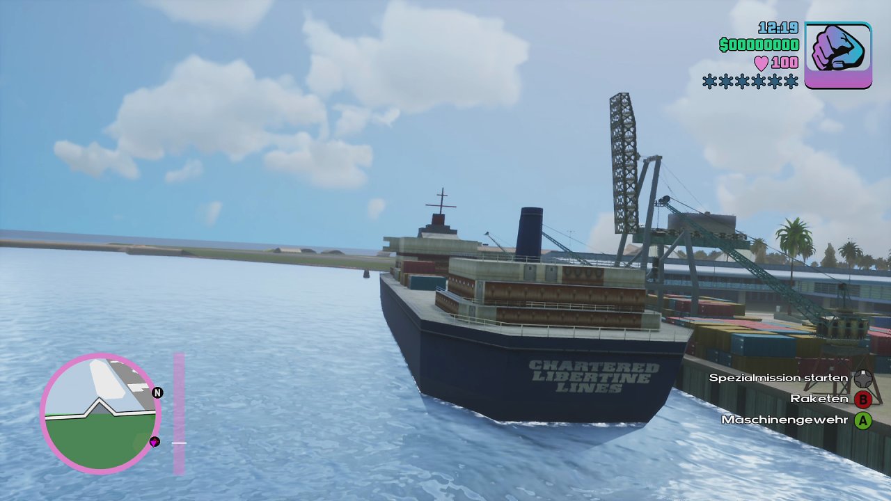 Der Hafen von Vice City.