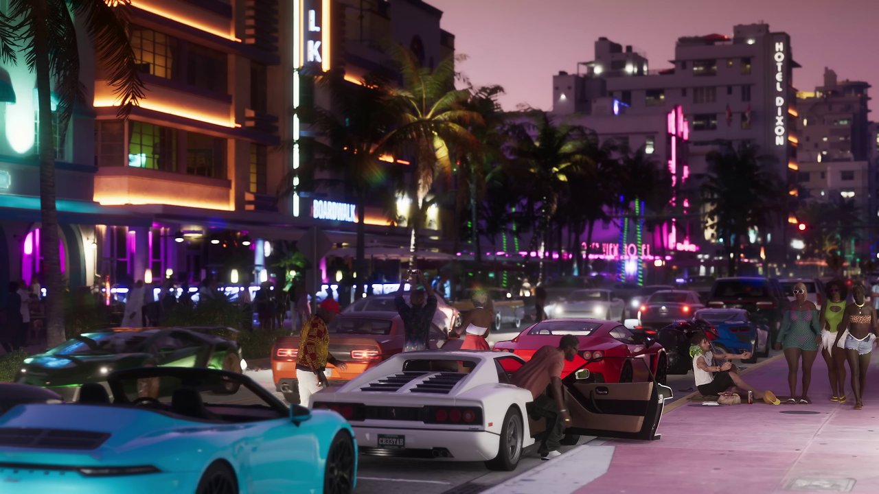 Die Straßen von Vice City.