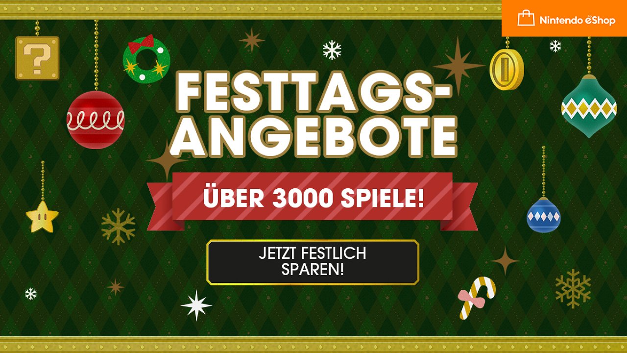 [13/12/2023] Bis zu 80% sparen! Holt euch jetzt die Weihnachts-Schnäppchen im Nintendo eShop!