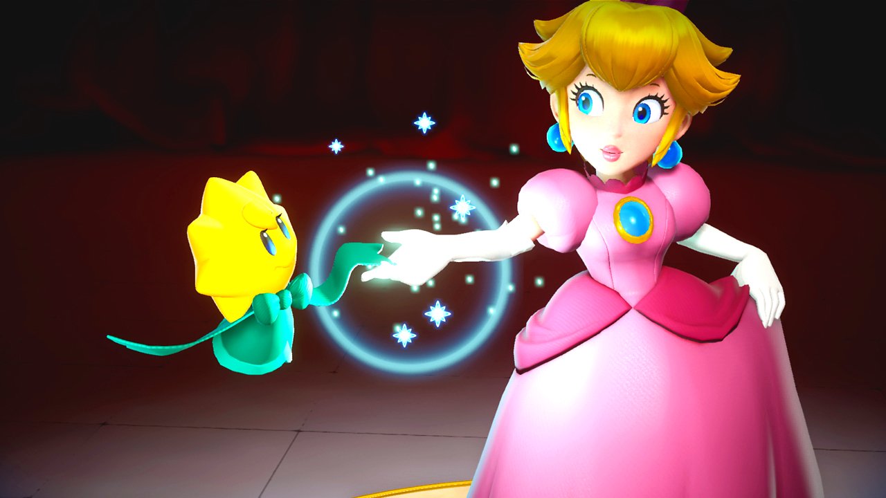 Prinzessin Peach und Stella tun sich zusammen.