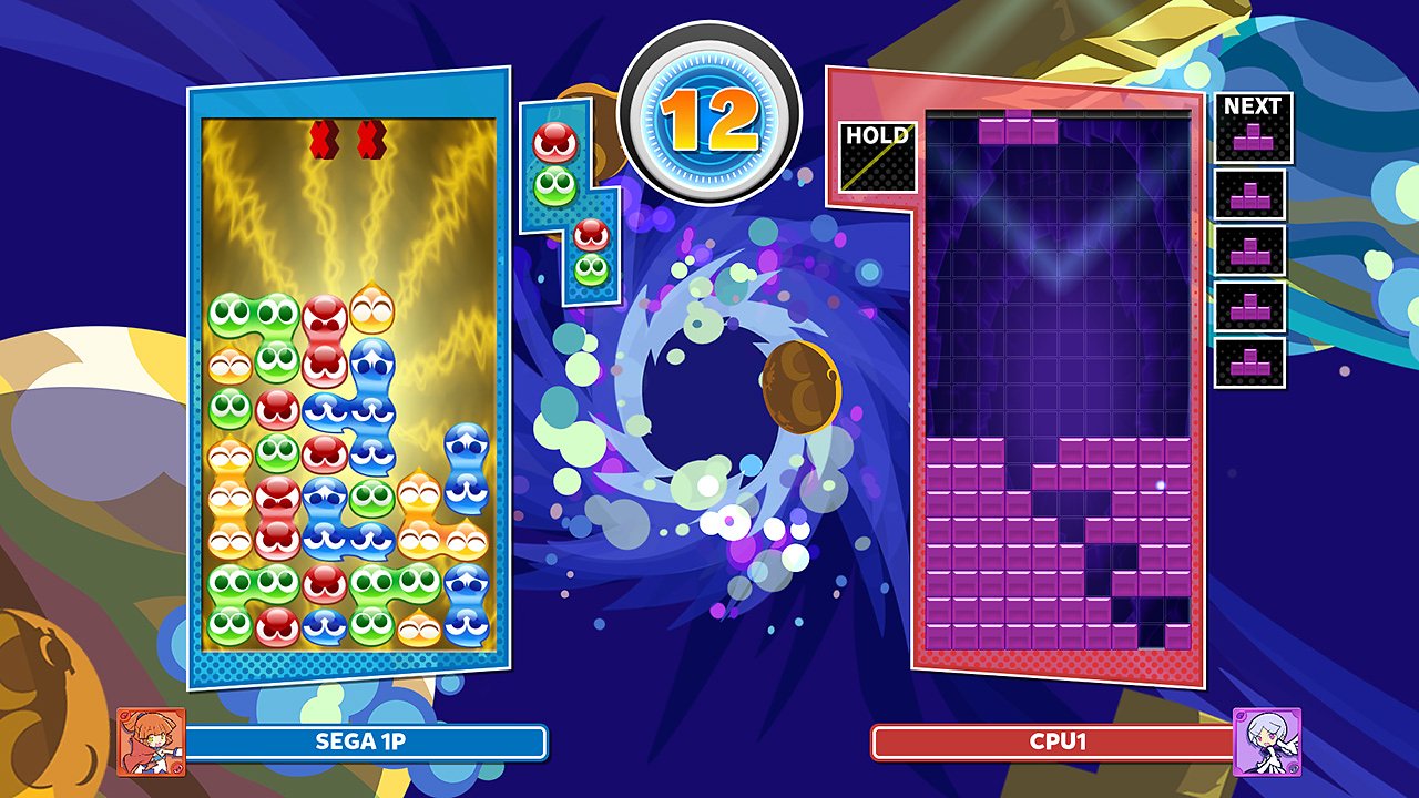 Tetris und Puyo Puyo in einem Spiel: Garantierter Spielspaß für die ganze Familie!