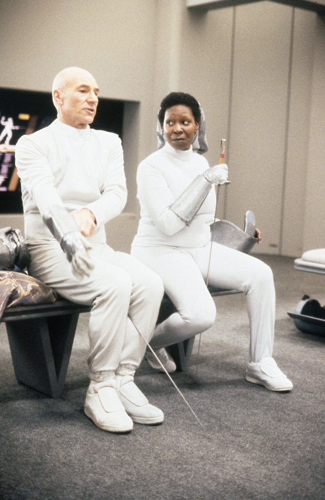 Verständlicherweise hartherzig: Guinan und Picard, die beide arg unter den kybernetischen Borg leiden mussten