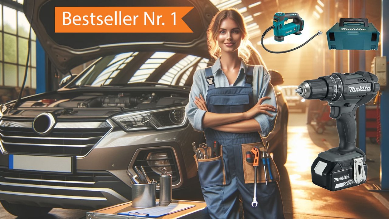 Endlich wieder lieferbar und sogar 44% günstiger: Beliebter Makita 18V Akku-Kompressor zum Aufpumpen von Auto- & Fahrrad-Reifen
