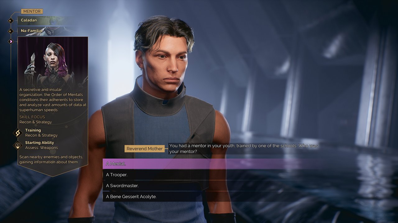Auswahl des Mentors in Dune Awakening