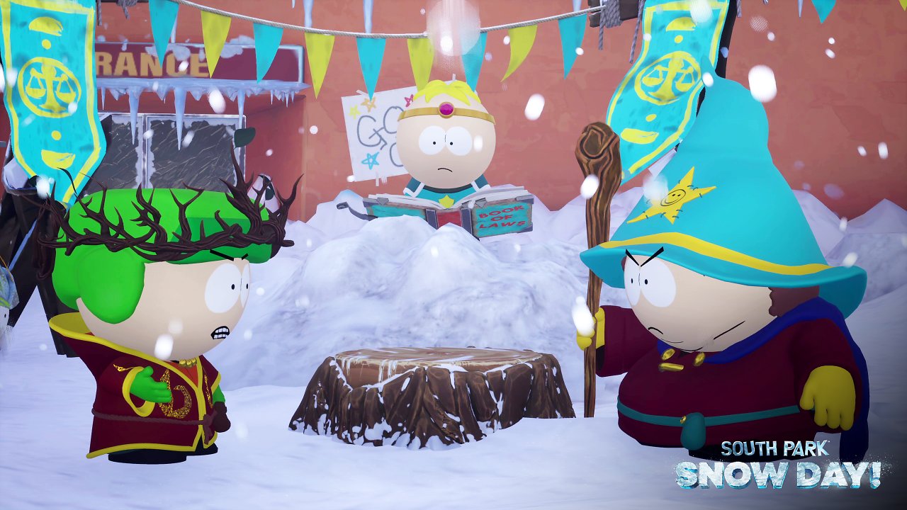 Cartman und Kyle wählen ihre Karten aus