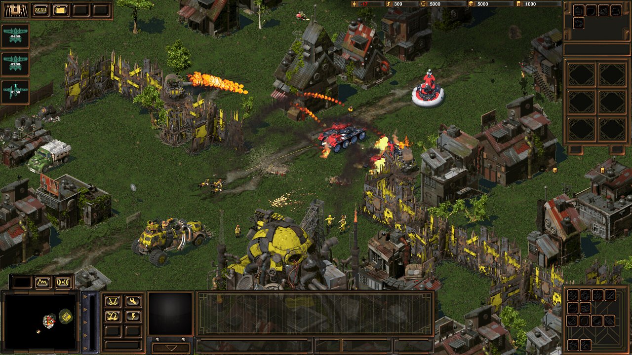 Im Bild sieht man eine Auseinandersetzung zwischen den Warband Tribes und dem Imperium in D.O.R.F.