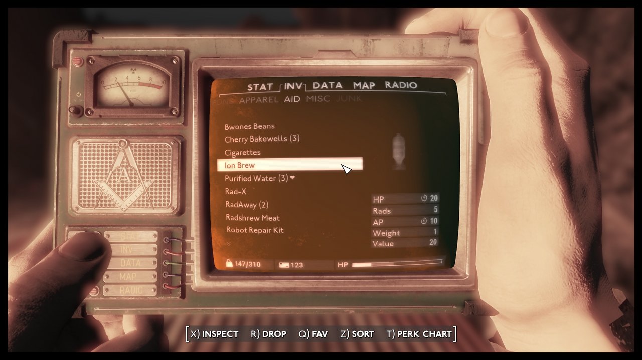 Euer Pip-Boy sieht diesmal etwas anders aus, funktioniert aber so wie gewohnt.