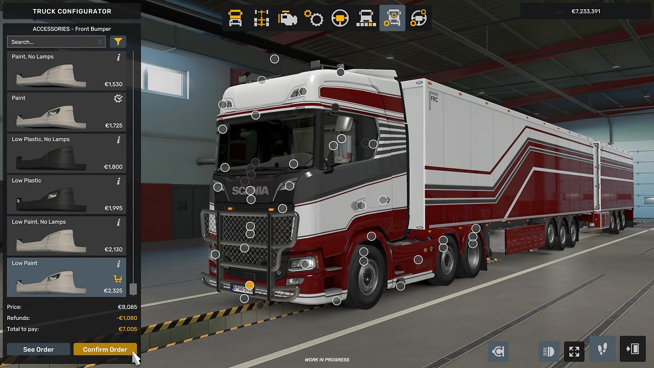 Im Euro Truck Simulator 2 passen wir unsere digitalen Sattelschlepper nach unseren Wünschen an.