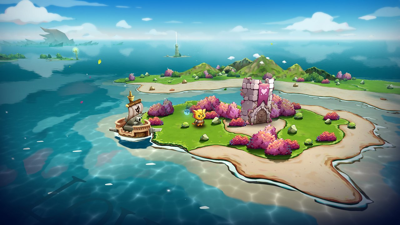 Einsame Insel mit Liebesturm