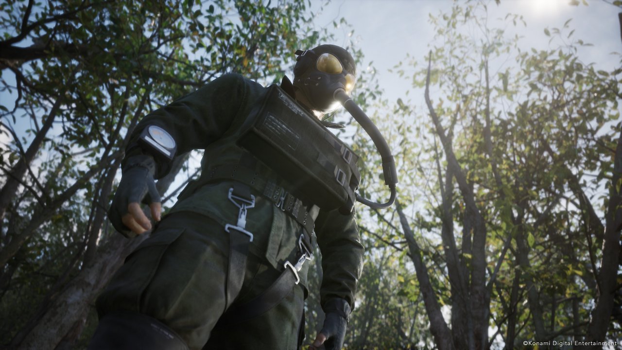 Naked Snake im Orbitalsprung-Anzug.
