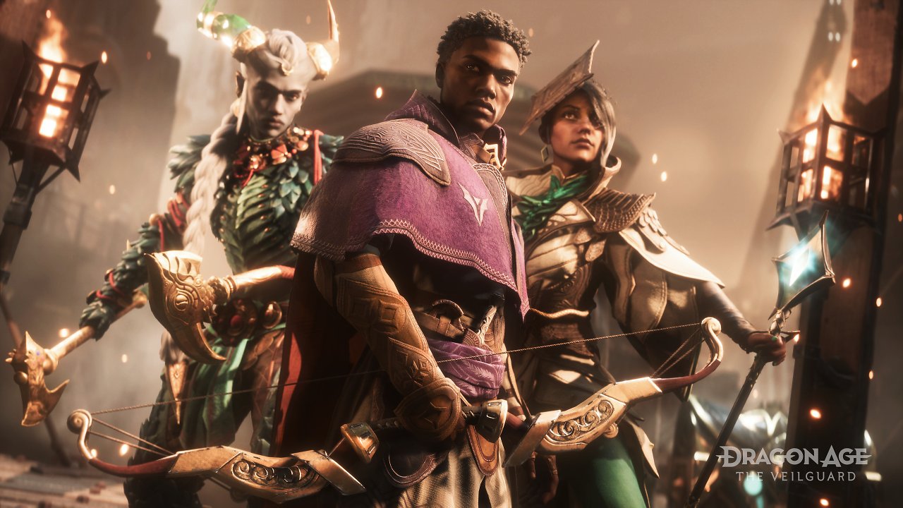 Eine Gruppe Helden aus Dragon Age: The Veilguard