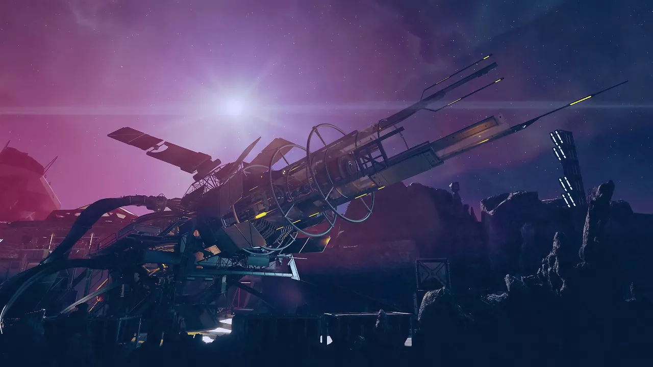 Eine riesige Strahlenkanone in Shattered Space