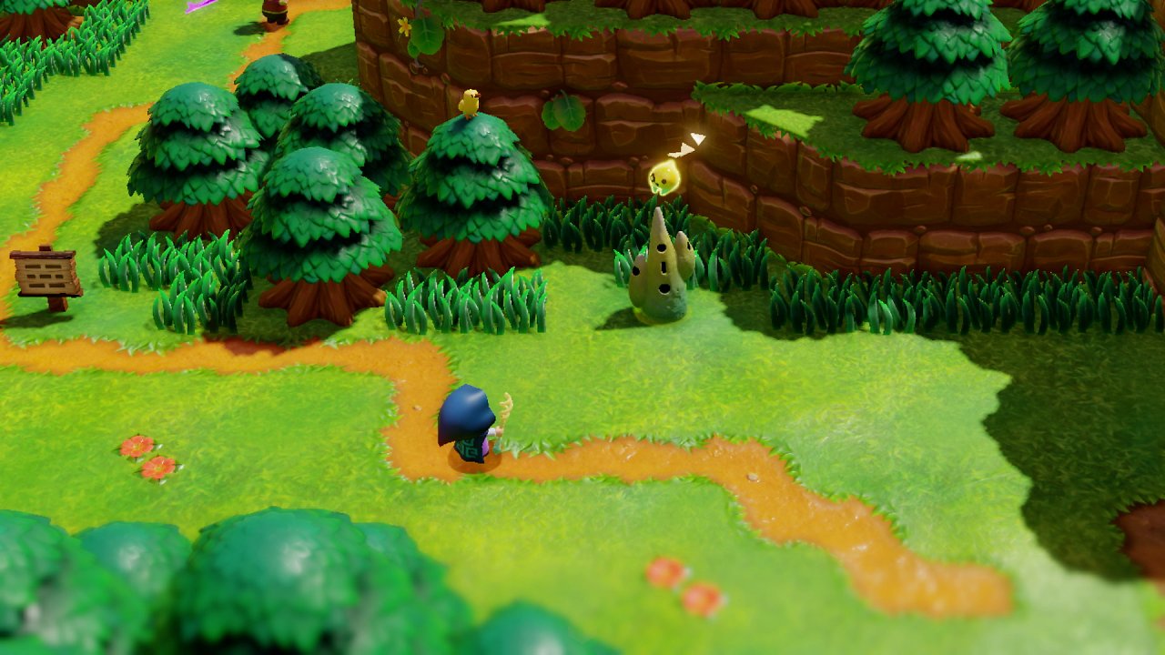 Tri zeigt Zelda einen Schnellreisepunkt