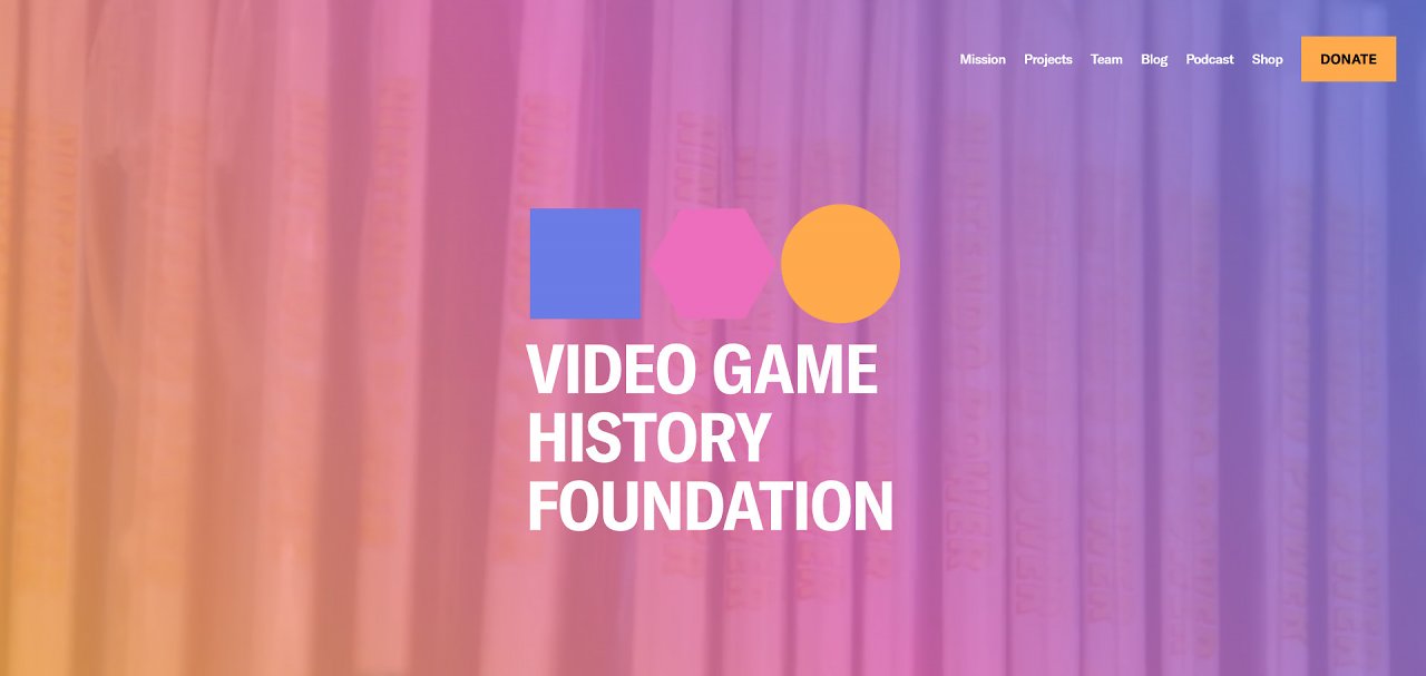 Logo Video Game History Foundation