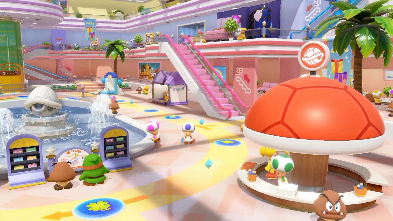 Das Kaufhaus-Spielbrett aus Super Mario Party Jamboree