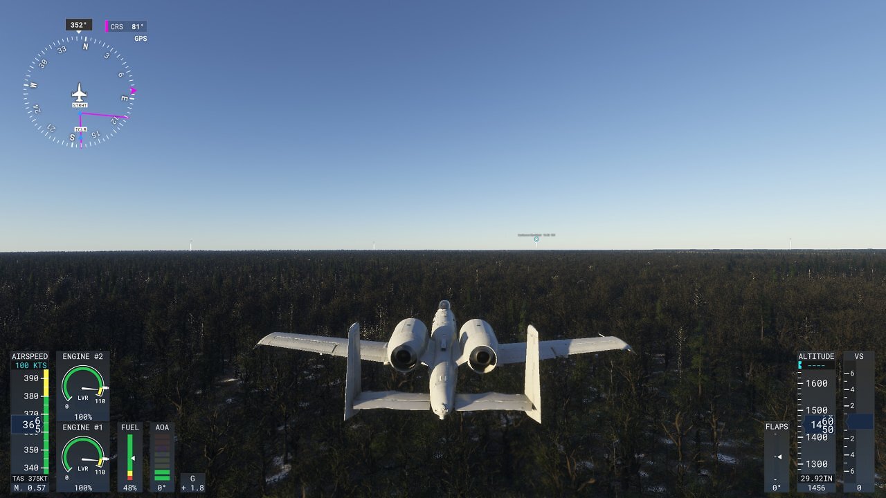 Microsoft Flight Simulator 2024 AC-10 Thunderbird über Kanada