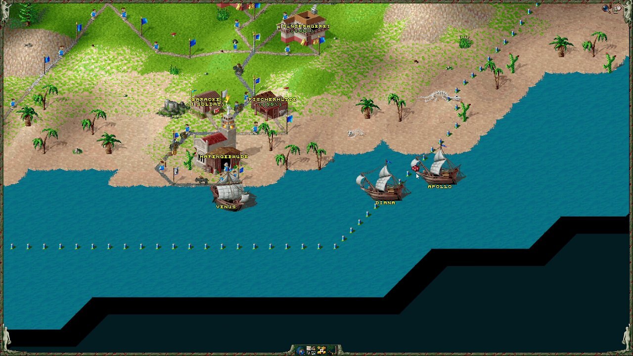 [17/12/2024] Die Schifffahrt war etwas ganz Besonderes in Siedler 2 und wirkte wie eine Inspiration fürs spätere Anno 1602.