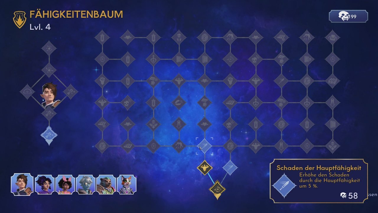 Der Fähigkeitenbaum in Orcs Must Die! Deathtrap.