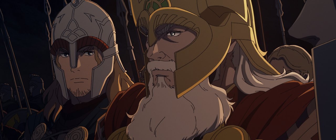 Helm und sein Sohn Haleth bereit für die Schlacht