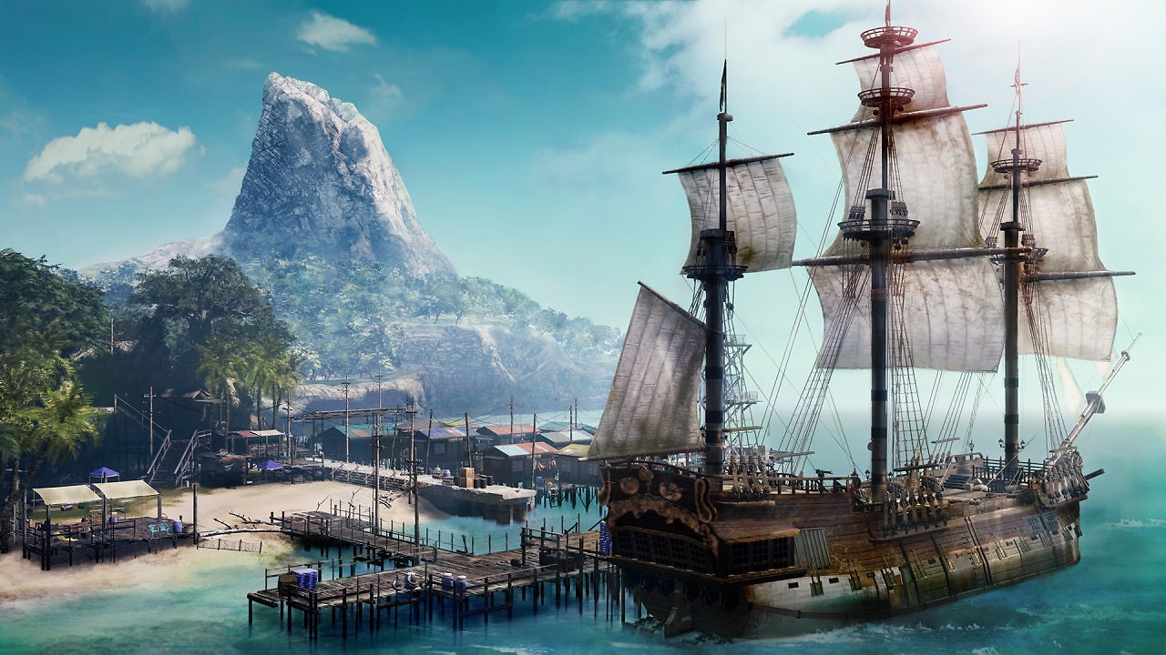 Segelschiff bei Rich Island