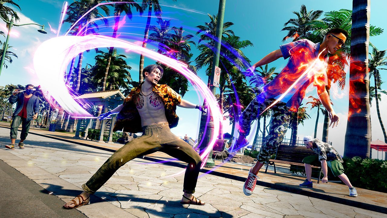 Majima kämpft auf Hawaii