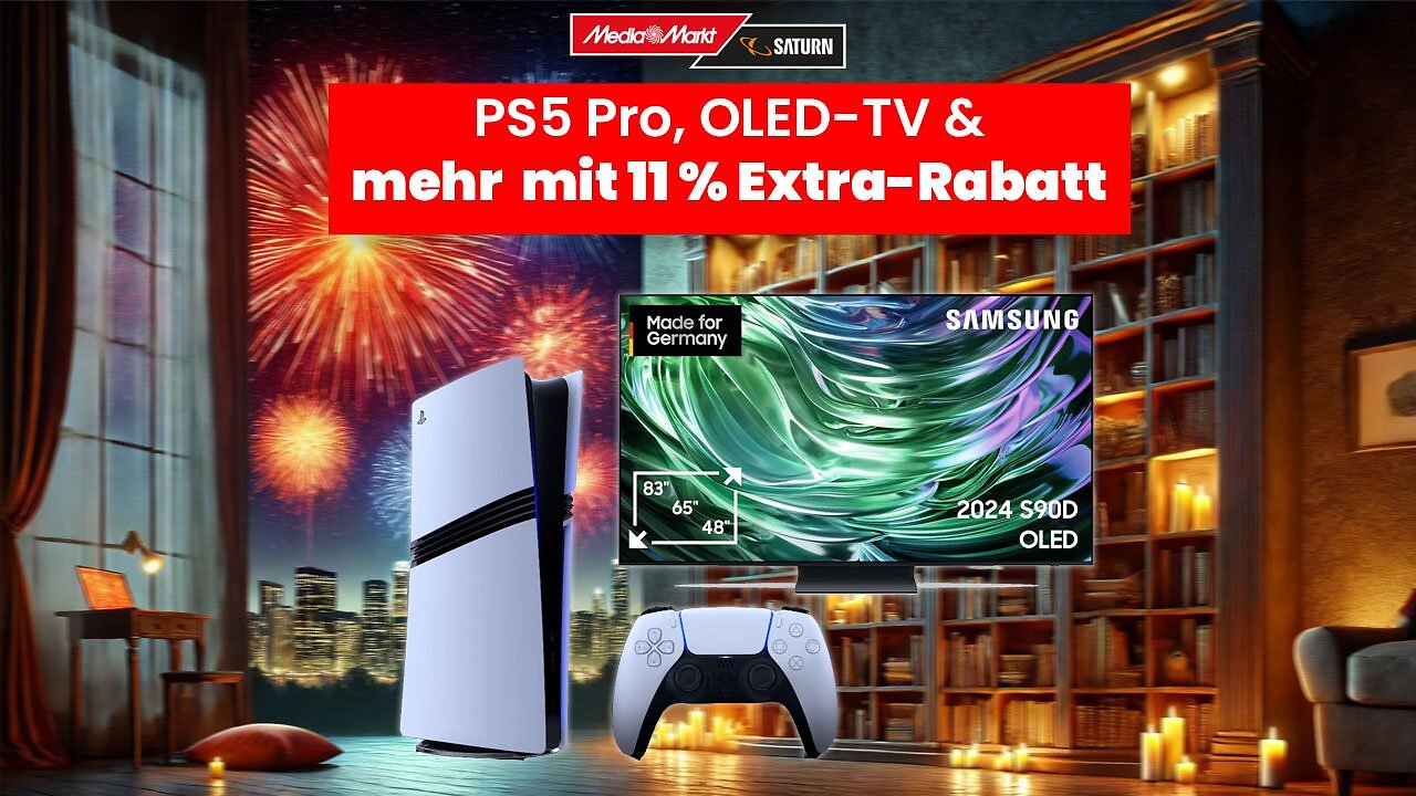 Nur für kurze Zeit: MediaMarkt schenkt 11 % Extra-Rabatt auf TVs, PS5 Pro, Switch, Drohnen und mehr