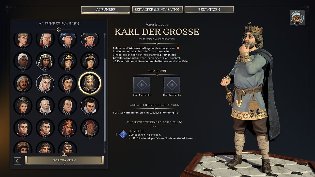 Anführer Karl der Große