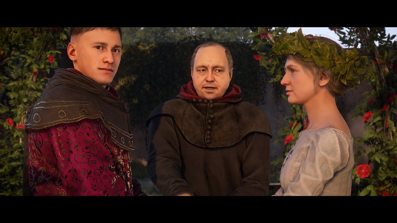Drei Personen unterhalten sich in Kingdom Come 2