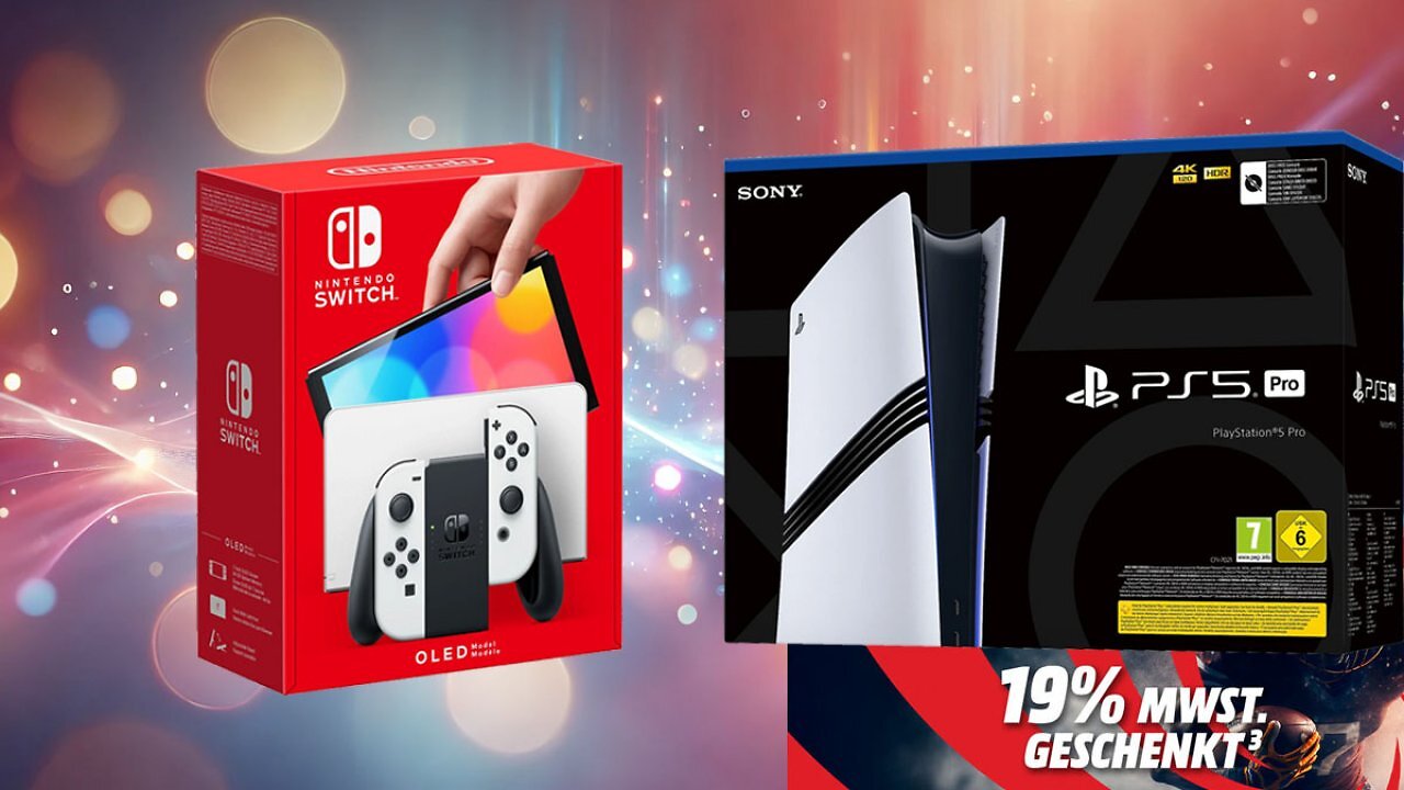 PS5 (Pro) & Nintendo Switch zu Nettopreisen: MwSt. geschenkt bei Konsolen, Spielen und Zubehör
