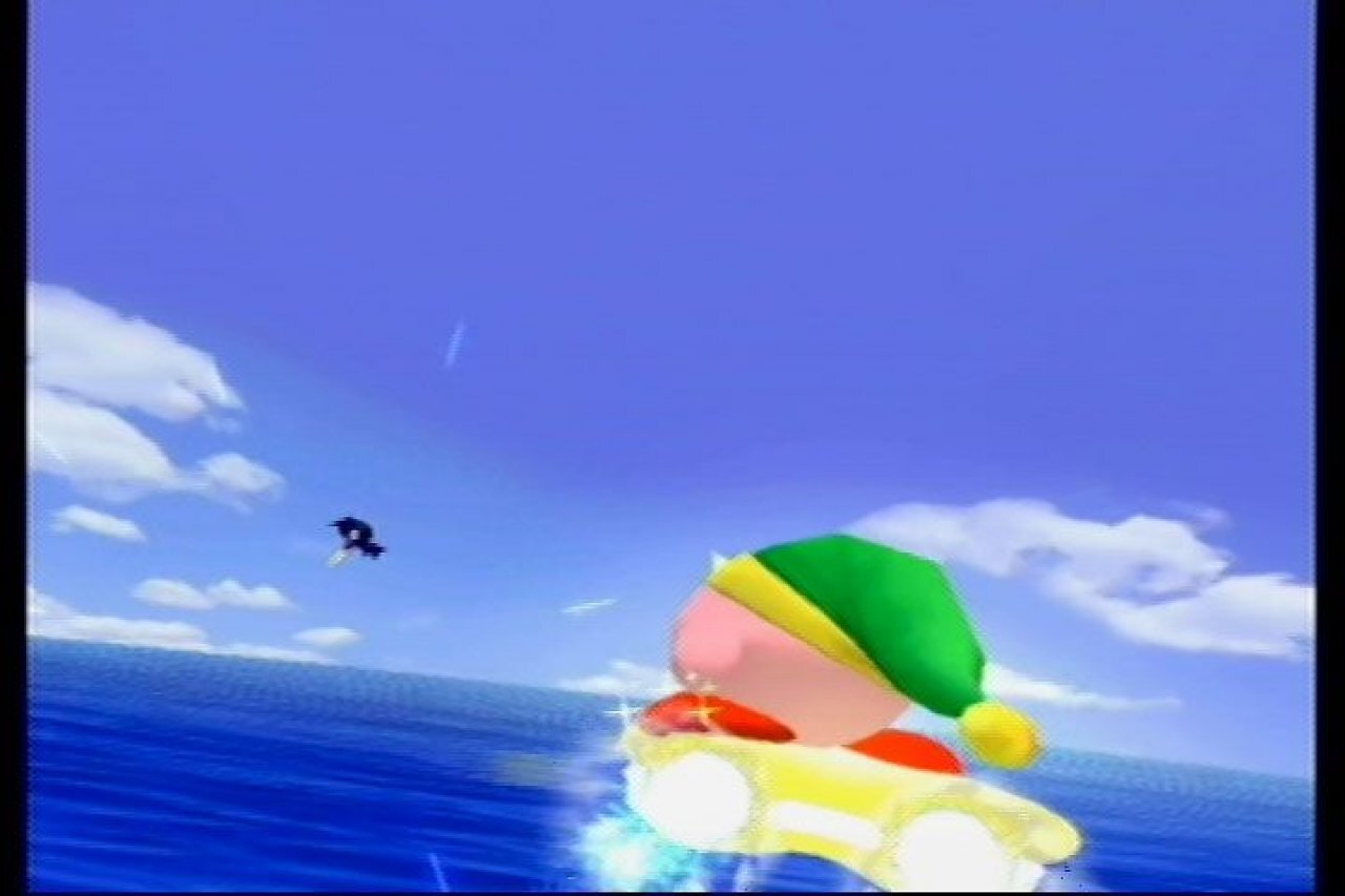 Kirby verfolgt einen Widersacher