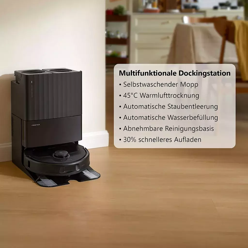 Die All-in-One-Station des Roborock Qrevo Plus erhöht den Komfort enorm.