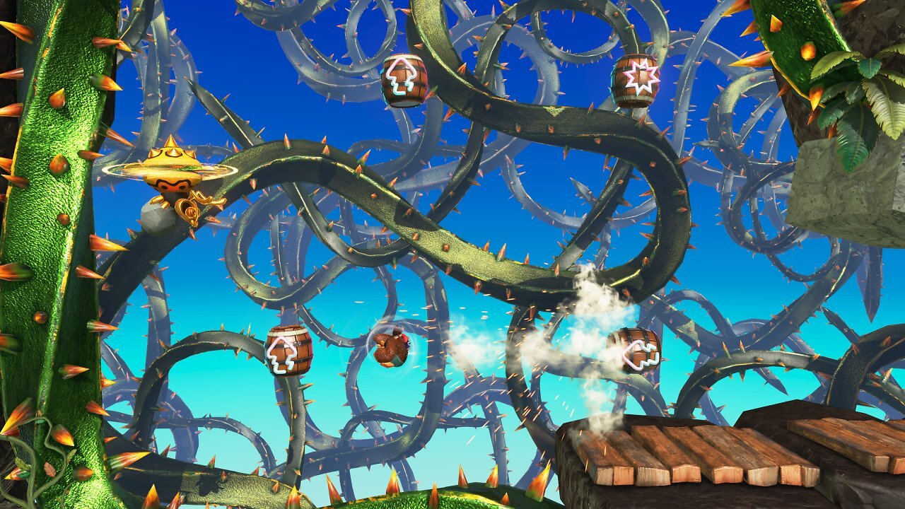 Klassische 2D Side Scrolling Passagen in Donkey Kong Bananza.
