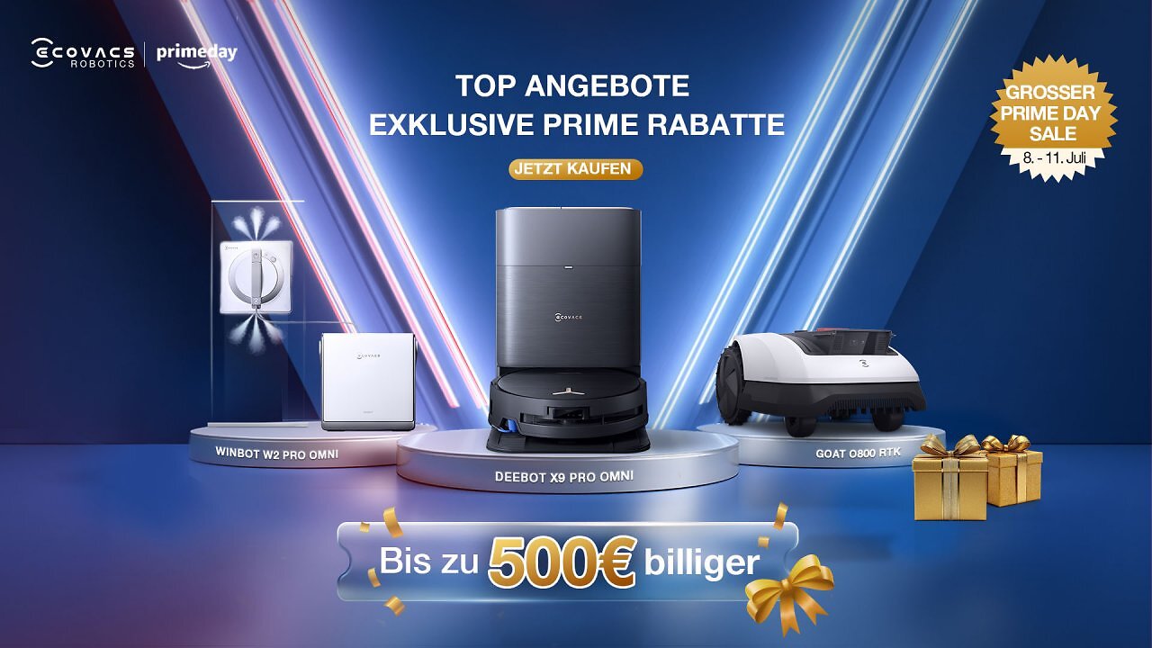 [04/07/2025] Weitere tolle Ecovacs-Angebote zum Prime Day