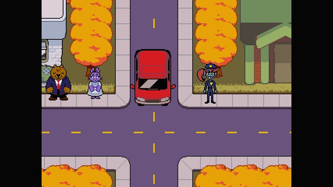 Toriel im Kris im Auto auf dem Weg zur Schule