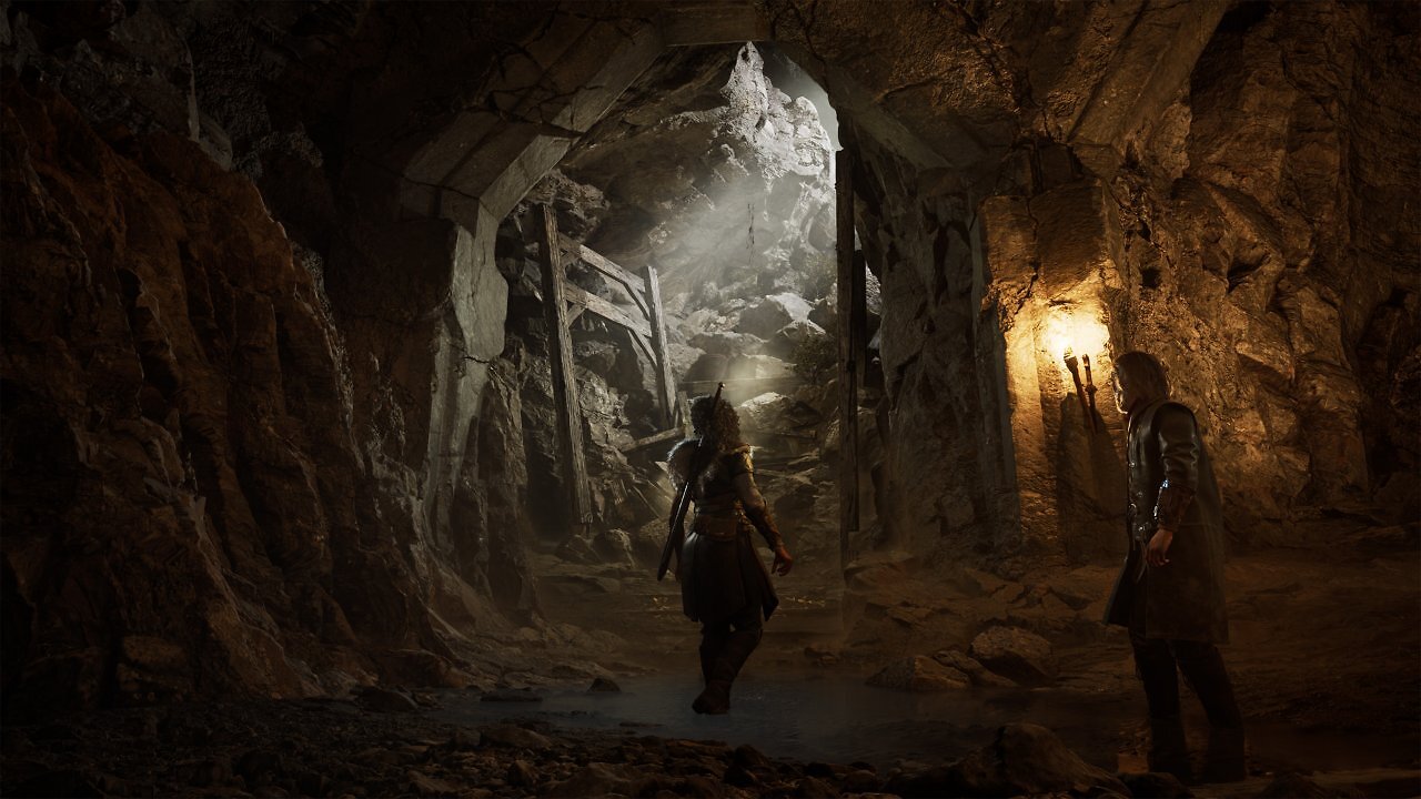 Ryn und Abram in einer Höhle