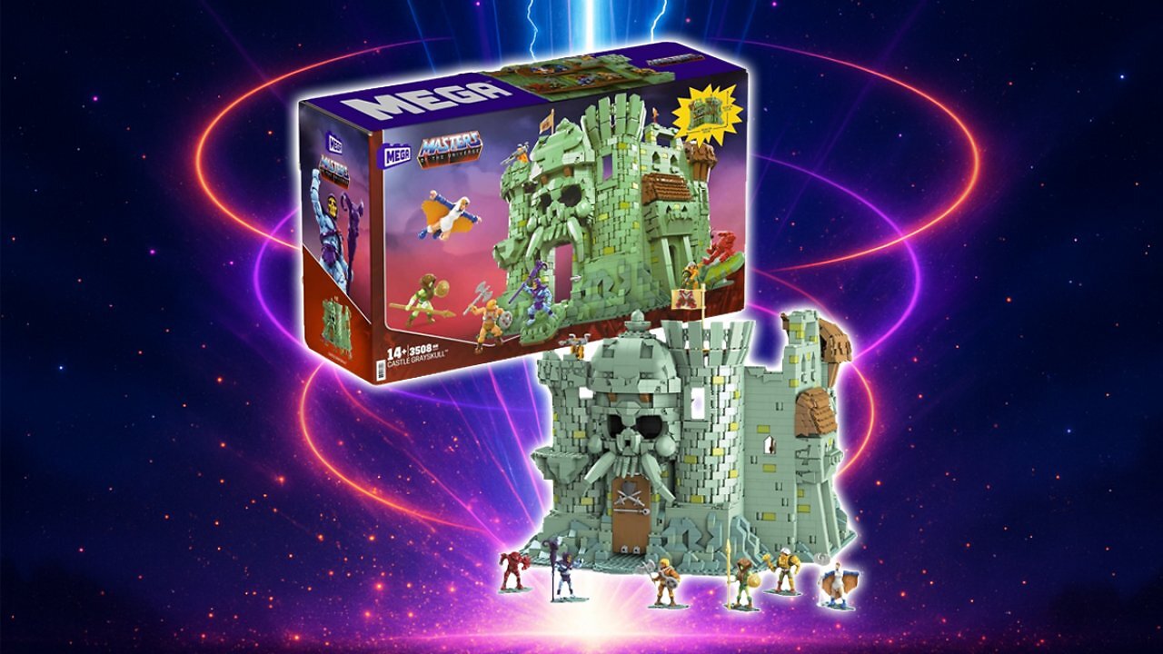 [11/07/2025] Mega Masters of the Universe - Castle Grayskull Bauset mit 3.508 Teilen und 6 beweglichen Mikro Aktionfiguren, Motu, Spielzeug ab 14 Jahre, GGJ67 Amazon Angebot