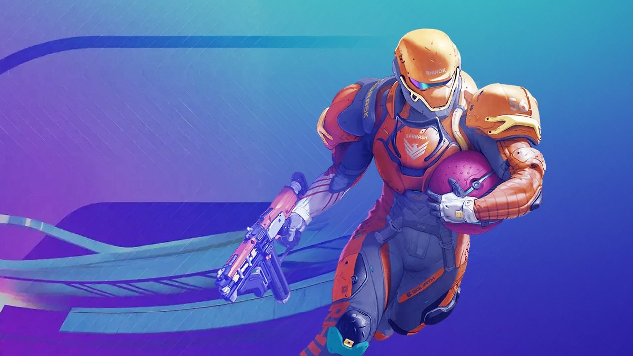 Splitgate Player running with ball