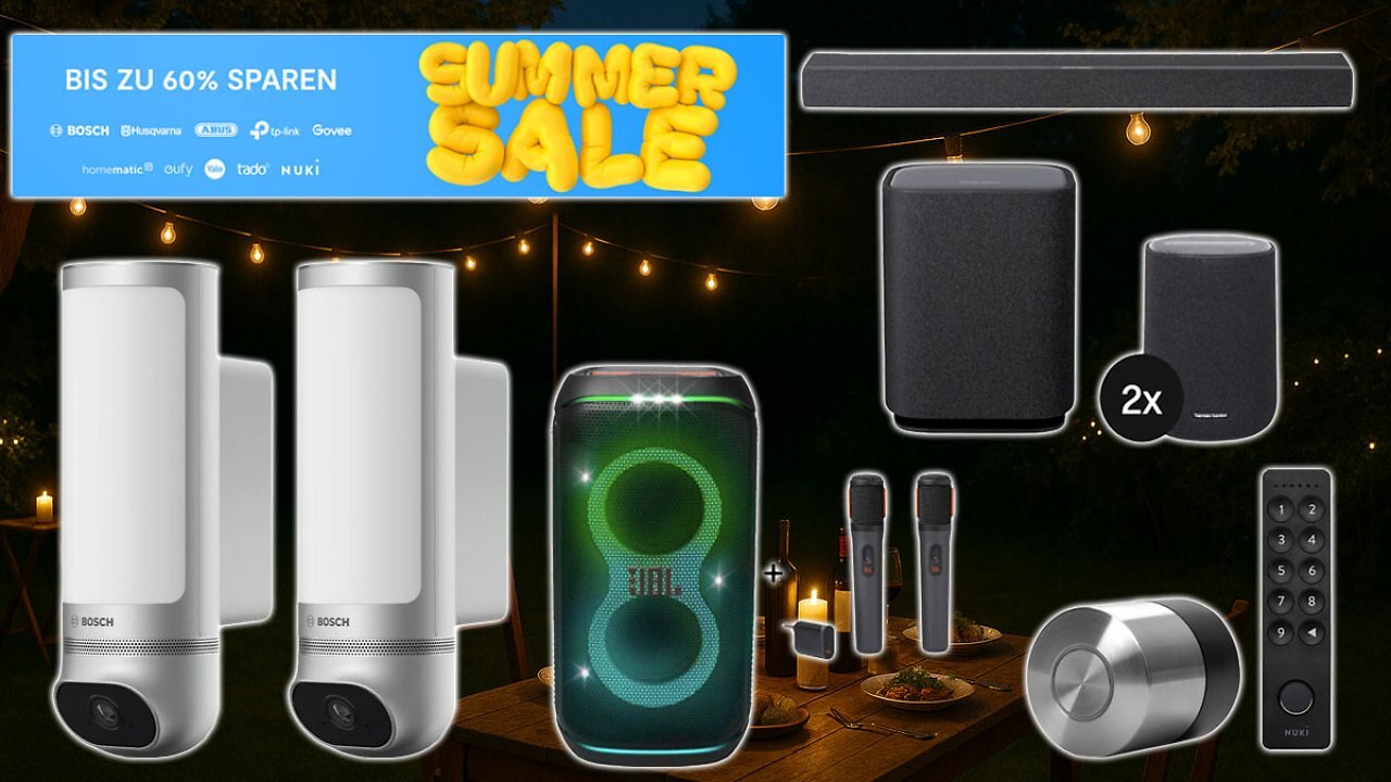 [07/07/2025] Obacht: tink reduziert JBL Partybox, Nuki Smart Lock, Bosch Kameras unter Bestpreis im großen Smart Home Summer Sale