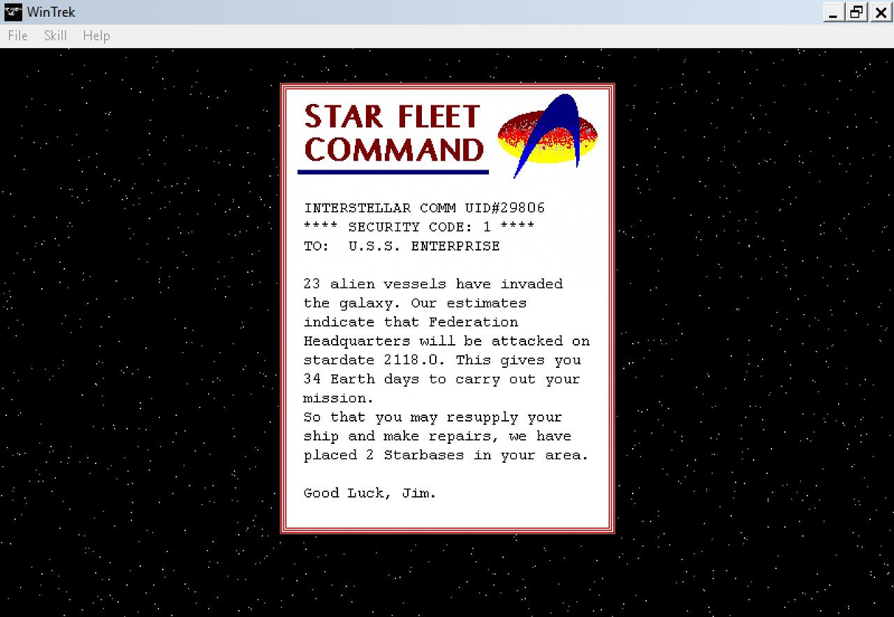 [08/08/2025] Das Missionsbriefing, Windows-3.1-Style.
