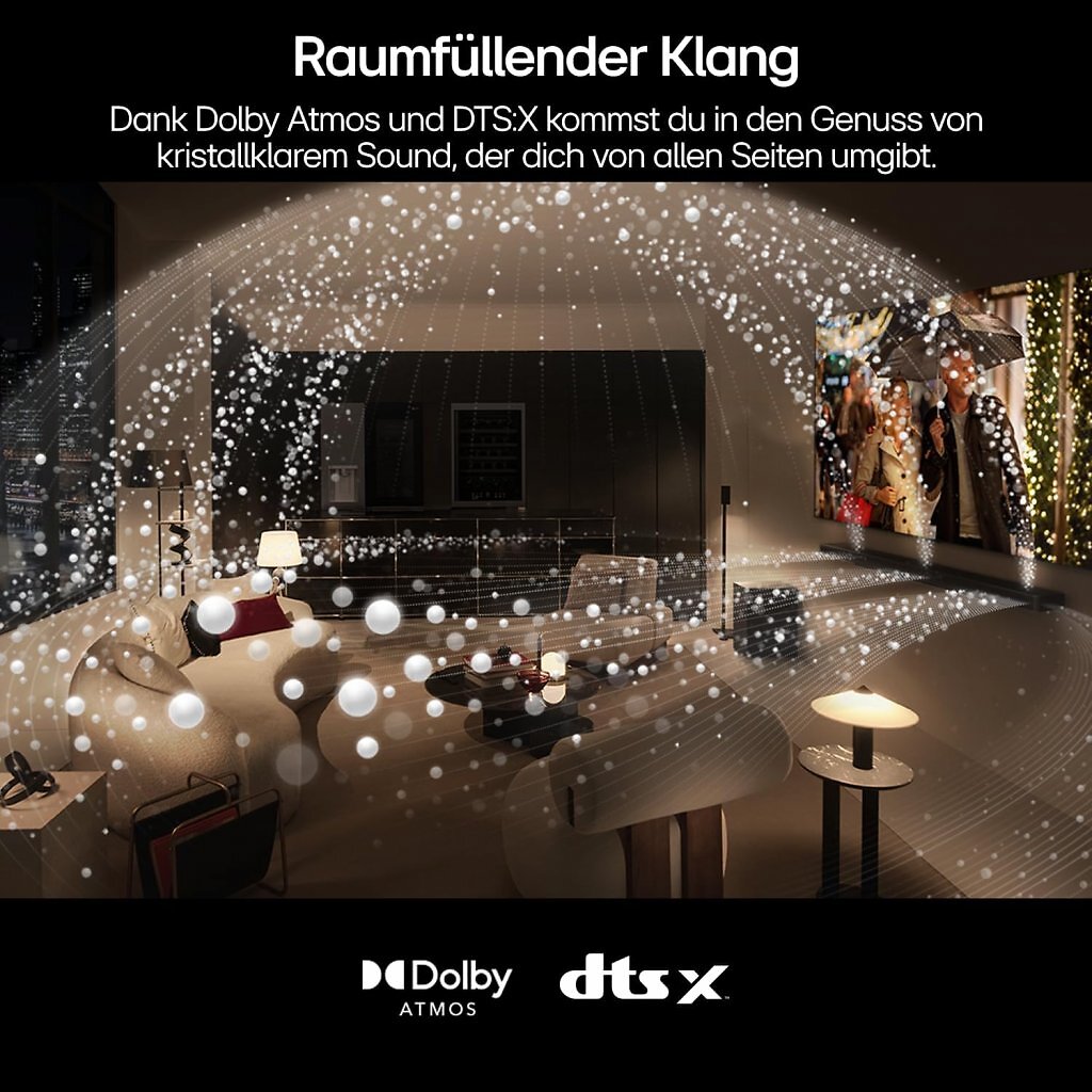 Die LG Soundbar bietet beeindruckenden 3D-Raumklang.