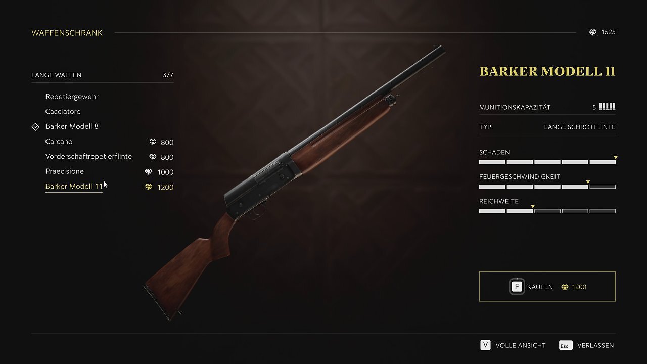 [07/08/2025] Die im Spiel verdienten Dinari geben wir unter anderem für neue Waffen aus.
