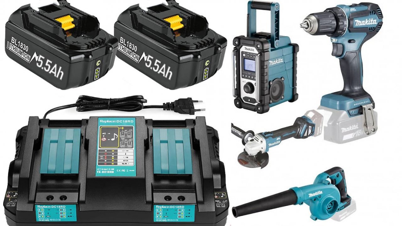Hat sich Amazon verrechnet? 2x 18V-Akku 5,5 Ah für Makita + Doppel-Ladegerät wird unter 65 Euro angeboten