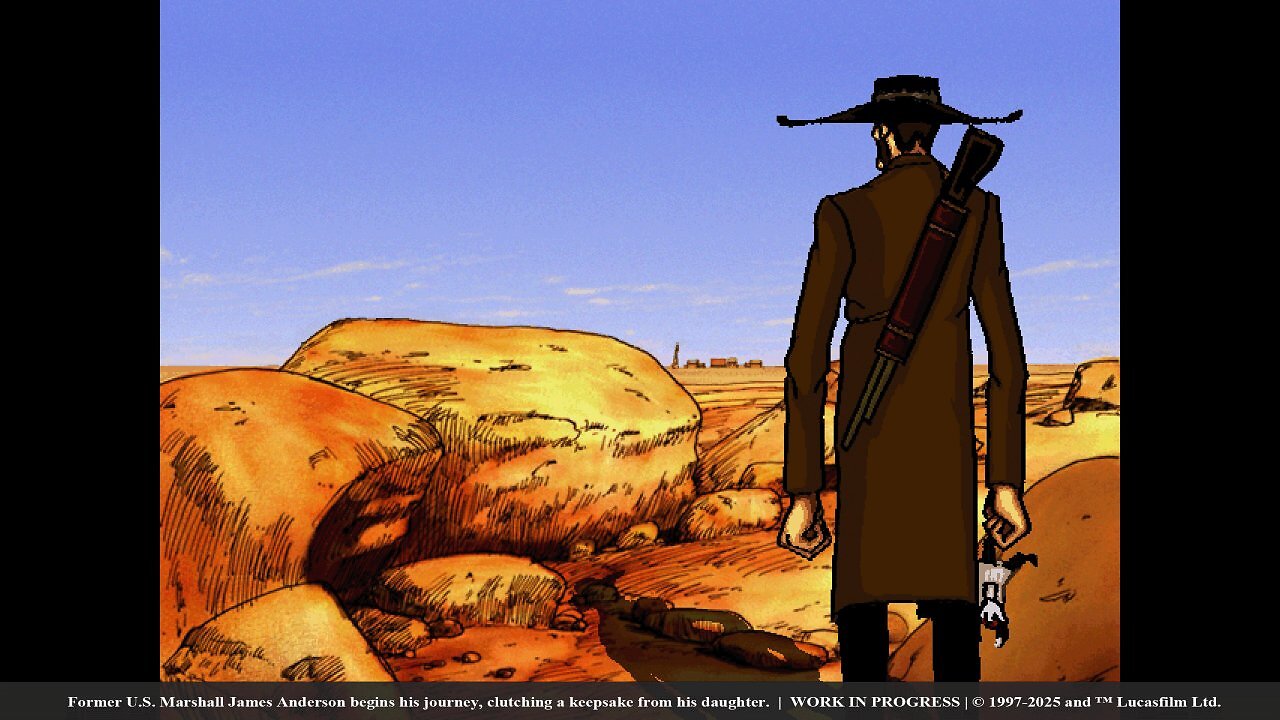 Das originale Outlaws erschien 1997 und wurde von Lucas Arts entwickelt.