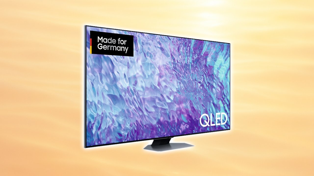 [19/08/2025] SAMSUNG GQ-55Q80C, QLED-Fernseher(138 cm (55 Zoll), silber, UltraHD/4K, SmartTV, WLAN, Bluetooth, HDR, FreeSync, 100Hz Panel) Amazon Angebot